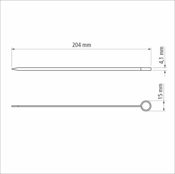 Churrasco Skewer 20cm 6 Piece Set