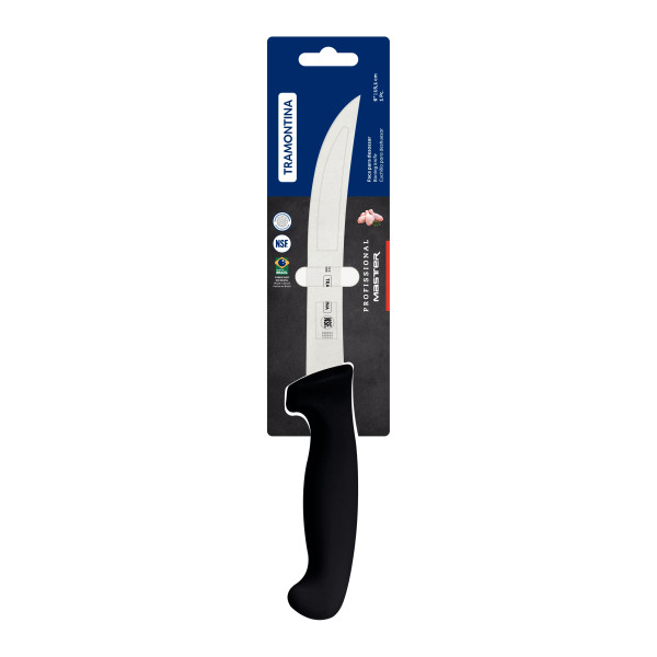 Professional Master Black Boning Knife Curved 6", 15cm