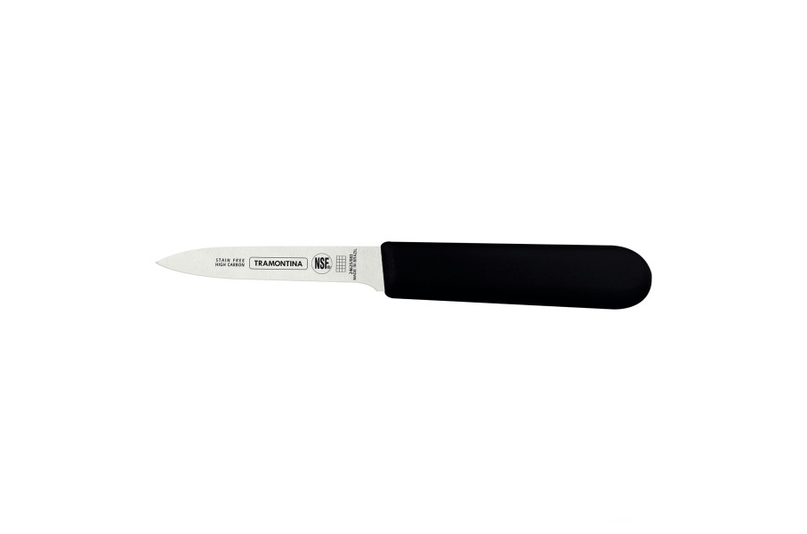 Professional Master Black Paring Knife Straight 3", 8cm