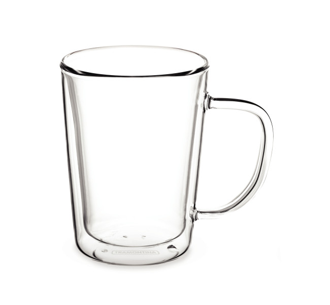 Double Wall Coffee Cup With Handle 250ml - Set 2