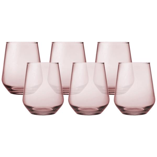 Allegra Old Fashioned 425ml Pink - Set 6