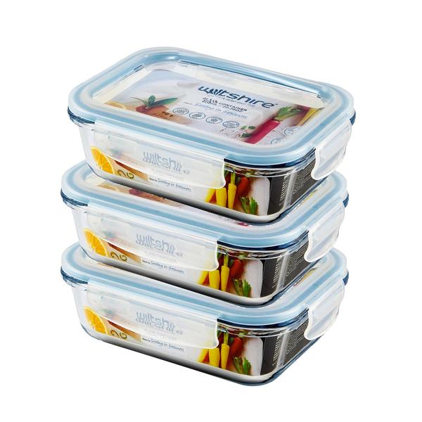 Glass Storage 3 Pack Set - 600ml