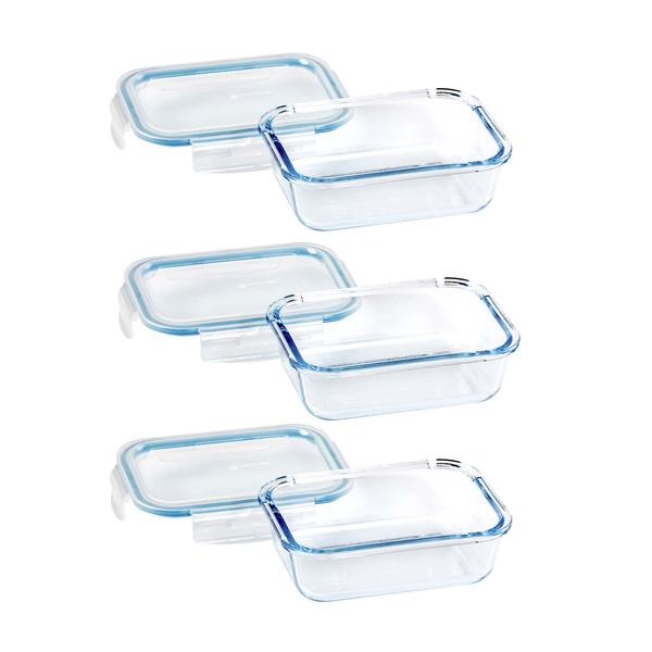 Glass Storage 3 Pack Set - 600ml